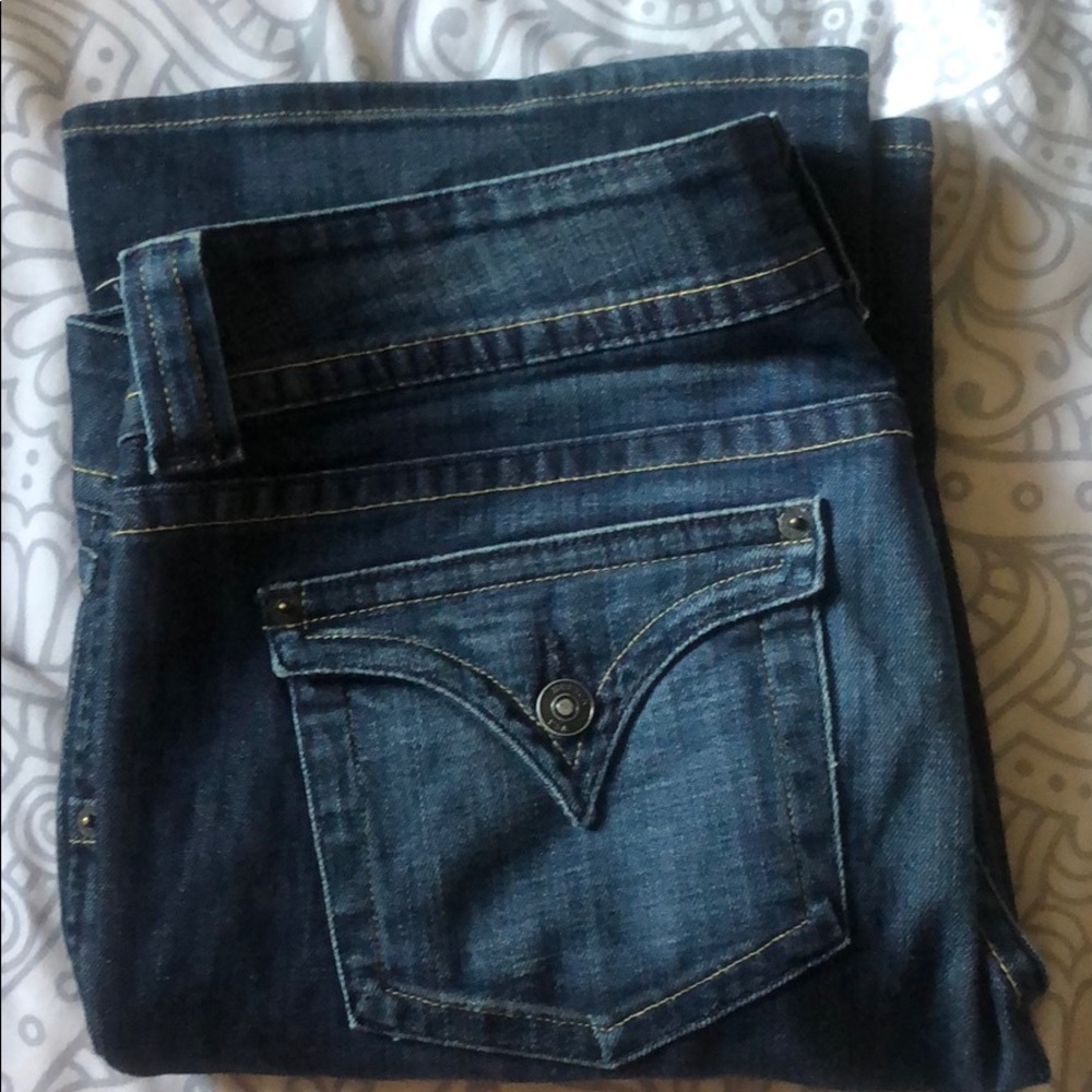 Hudson Mid-Rise Baby Bootcut Jean size 32 dark wash - Picture 13 of 14